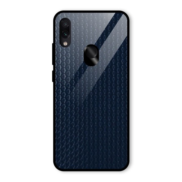 Blue Pattern Glass Back Case for Redmi Note 7